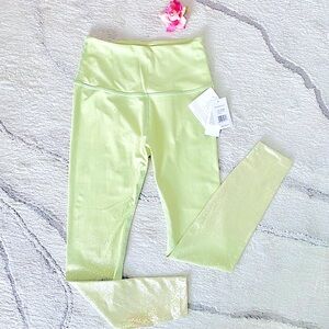 💕Beyond Yoga Green/Gold Gradient Leggings SZ L